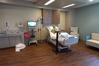 image of a hospital patient room