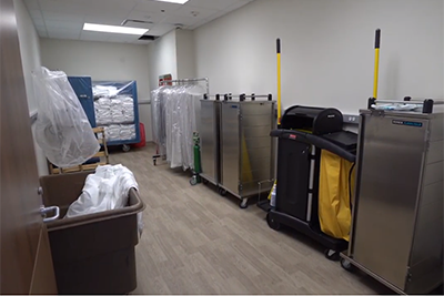 image of a hospital storage room