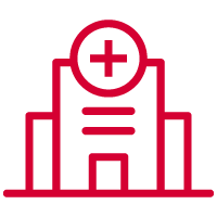 Health care facility icon