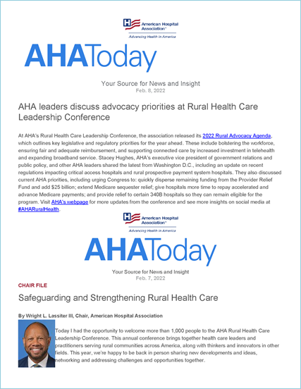 Image Highlights 2022 AHA Rural Health Care Leadership Conference