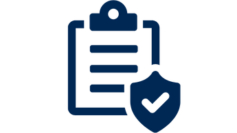 ASHE PDC Summit Track: Policy Decisions and Regulatory Compliance | Vector image of clip board with document and check mark badge