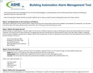 ASHE Tools: Building alarm management tool image