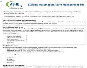 ASHE Tools: Building alarm management tool image