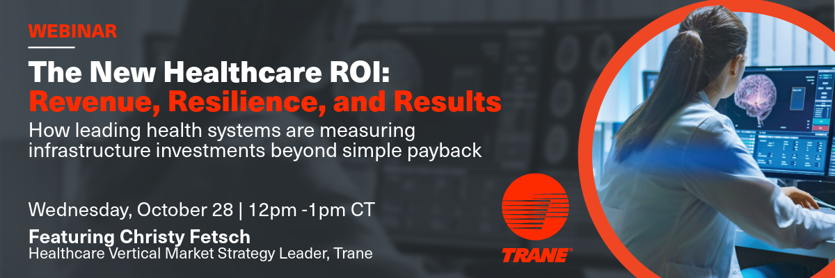 ASHE Sponsored Webinar - Trane -Oct 28