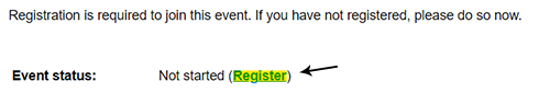Webex Register