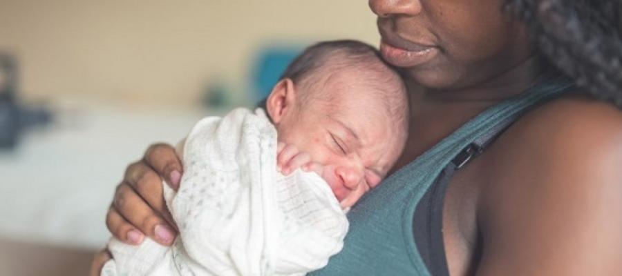 Black Mother with Her Baby.