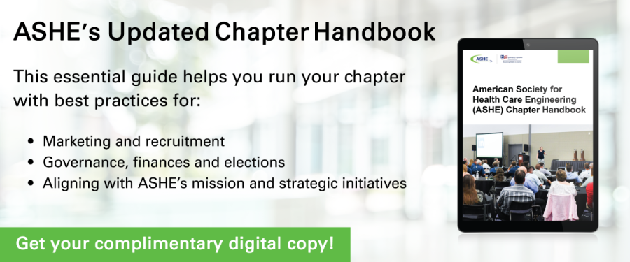 ASHE's Updated Chapter Handbook. This essential guide helps you run your chapter with best practices for: Marketing and recruitment; Governance, finance and elections; Aligning with ASHE's mission and strategic initiatives. Get your complimentary digital copy!