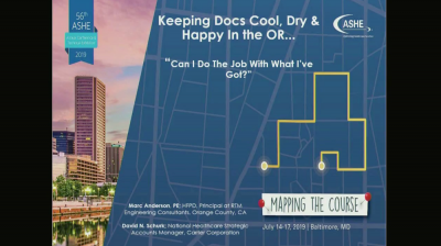 Keeping Docs Cool, Dry and Happy in the OR…Can I Do It with What I Have?