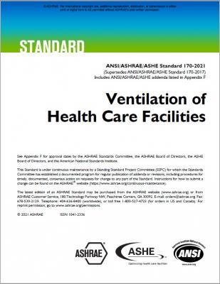 ANSI/ASHRAE/ASHE Standard 170-2021 thumb