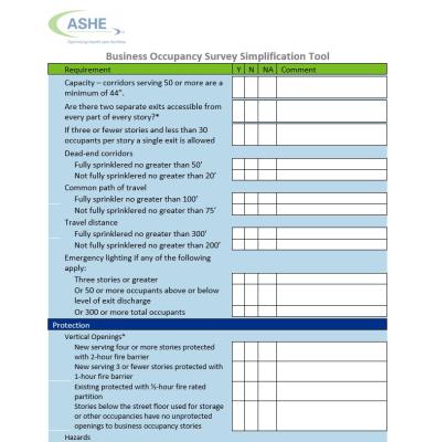 Business Occupancy Survey Simplification Tool