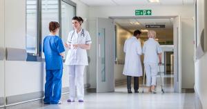 image of doctors in a hallway